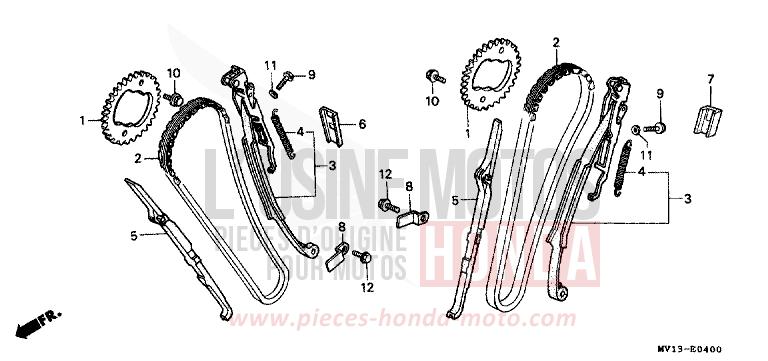 CAM CHAIN/TENSIONER for Africa Twin 750 SPACE BLUE (PB136I) from 1992